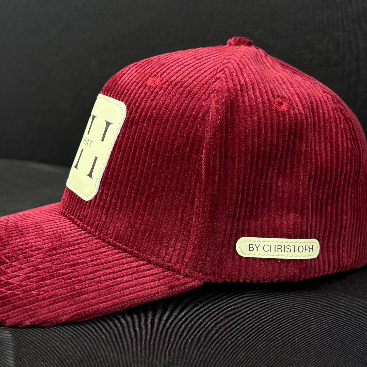Cord Wine Red Snapback